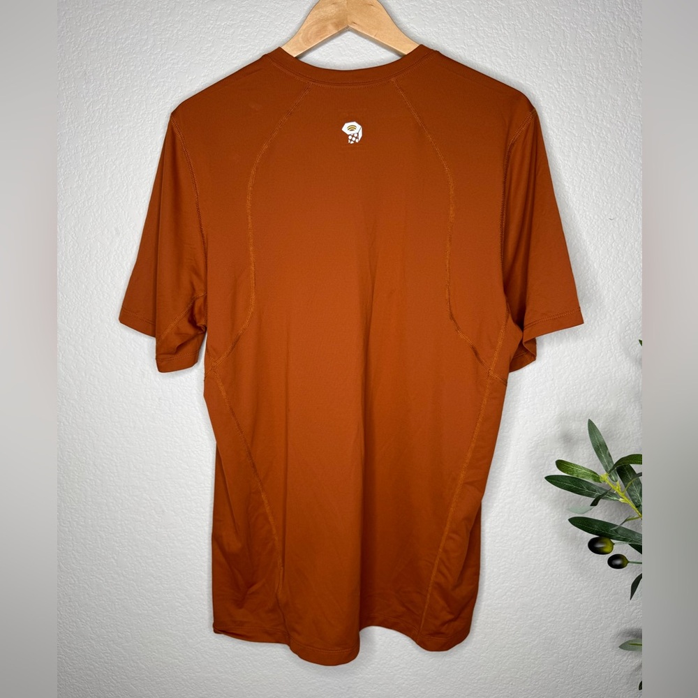 Mountain Hardwear Men’s Performance Short Sleeve Shirt L Burnt Orange Hiking - Picture 5 of 6